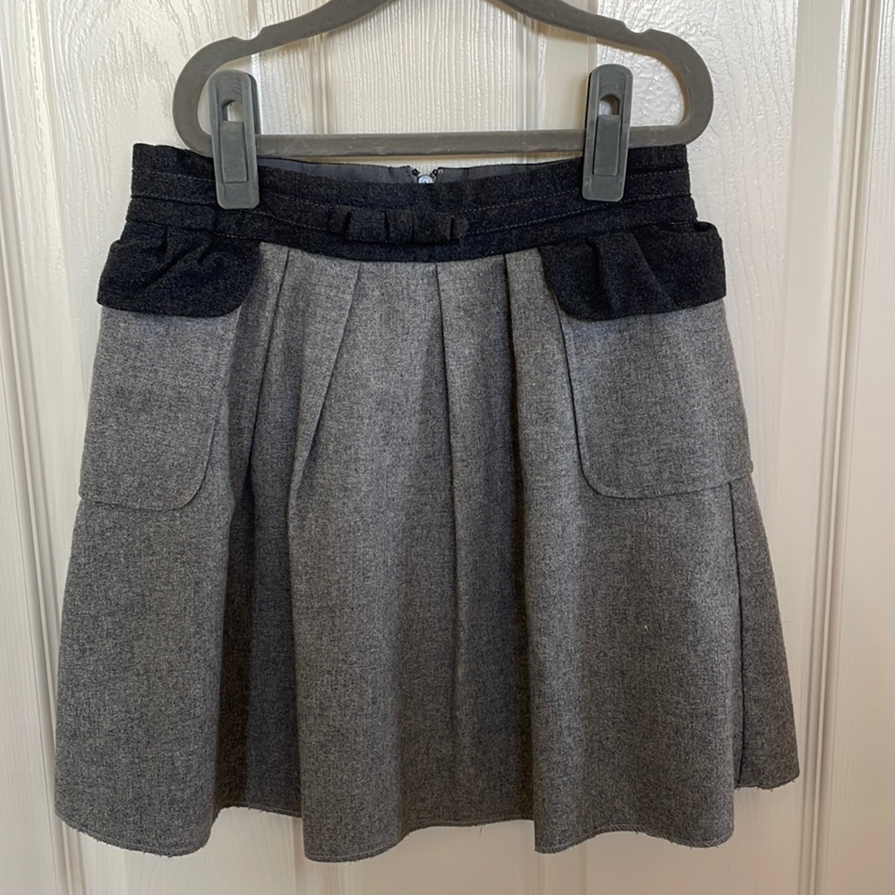 Jacadi girls wool lined skirt